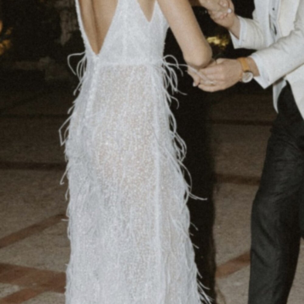 Emma Beaumont - beaded and feather dress - Picture 6 of 7